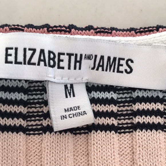 Elizabeth and james like new striped sweater size medium M - Picture 2 of 5